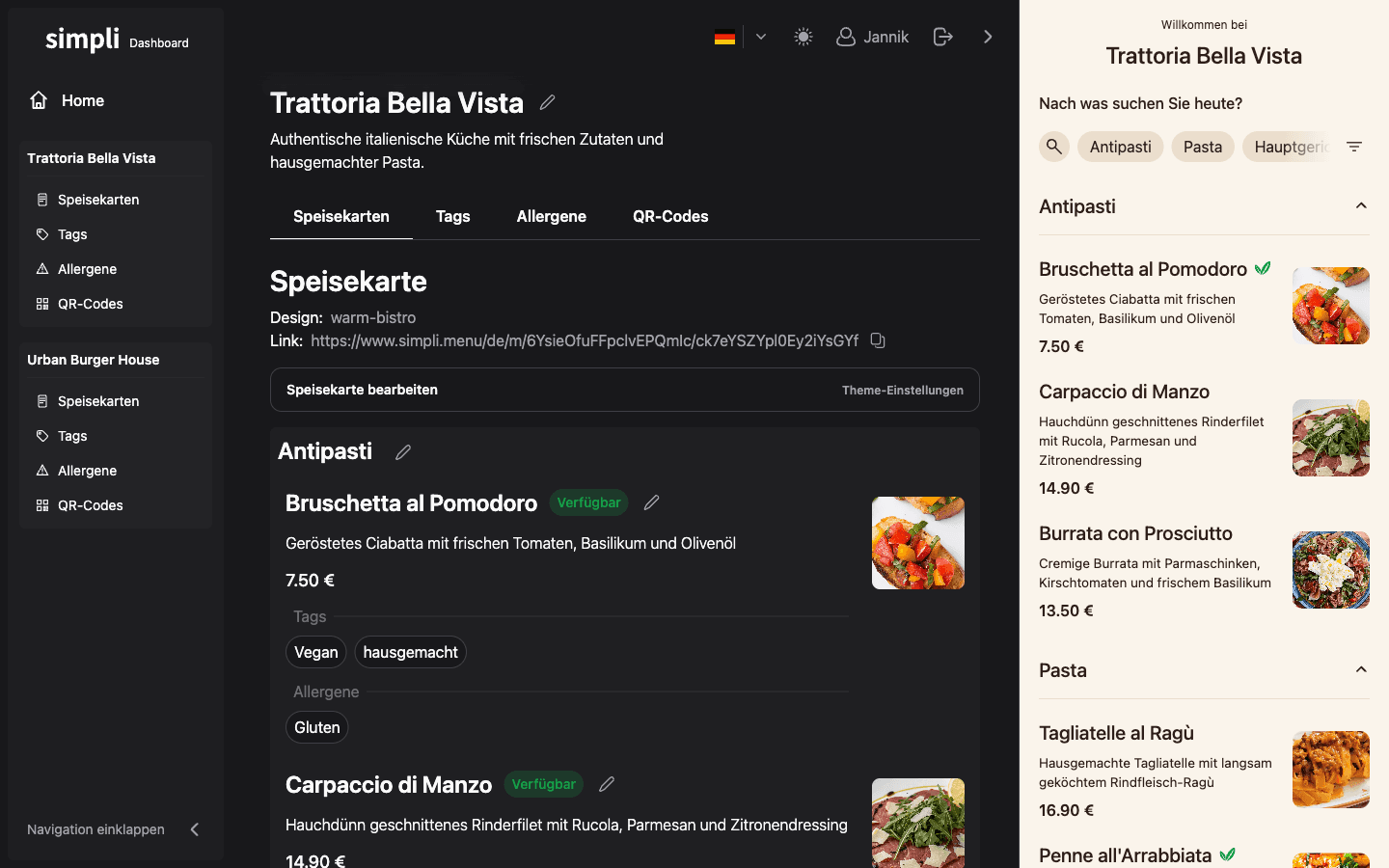 Simpli Dashboard