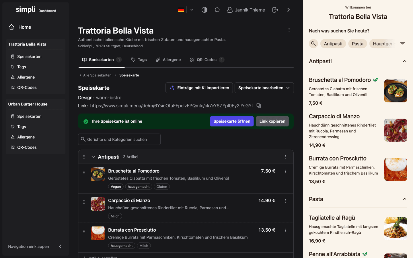 Simpli Dashboard