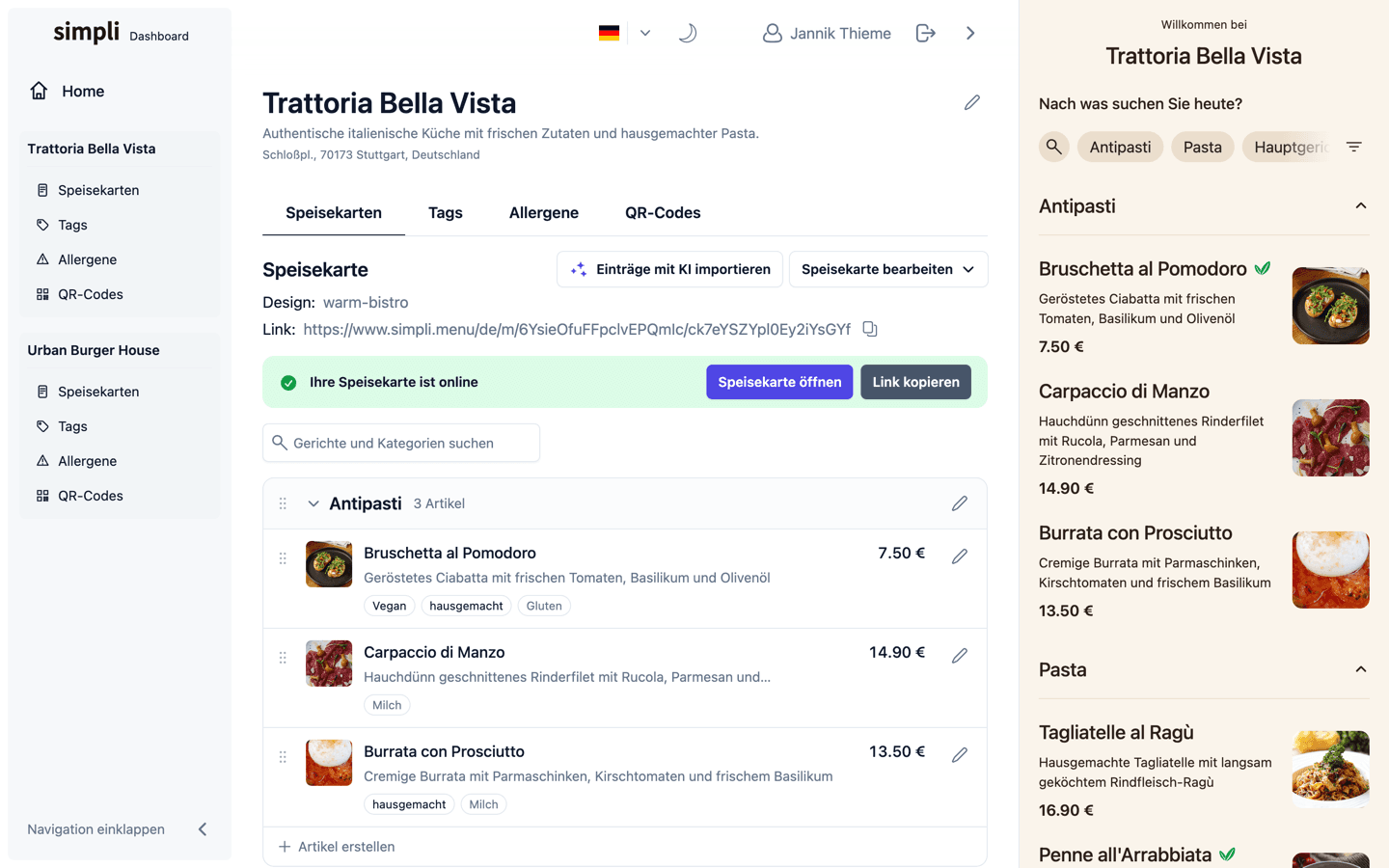 Simpli Dashboard