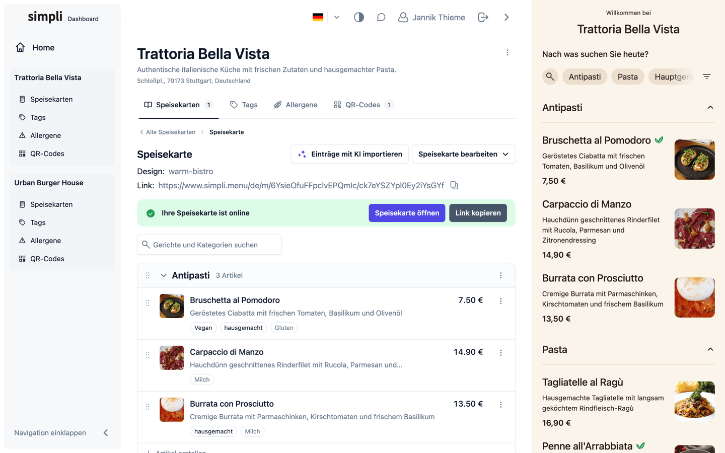 Simpli Dashboard